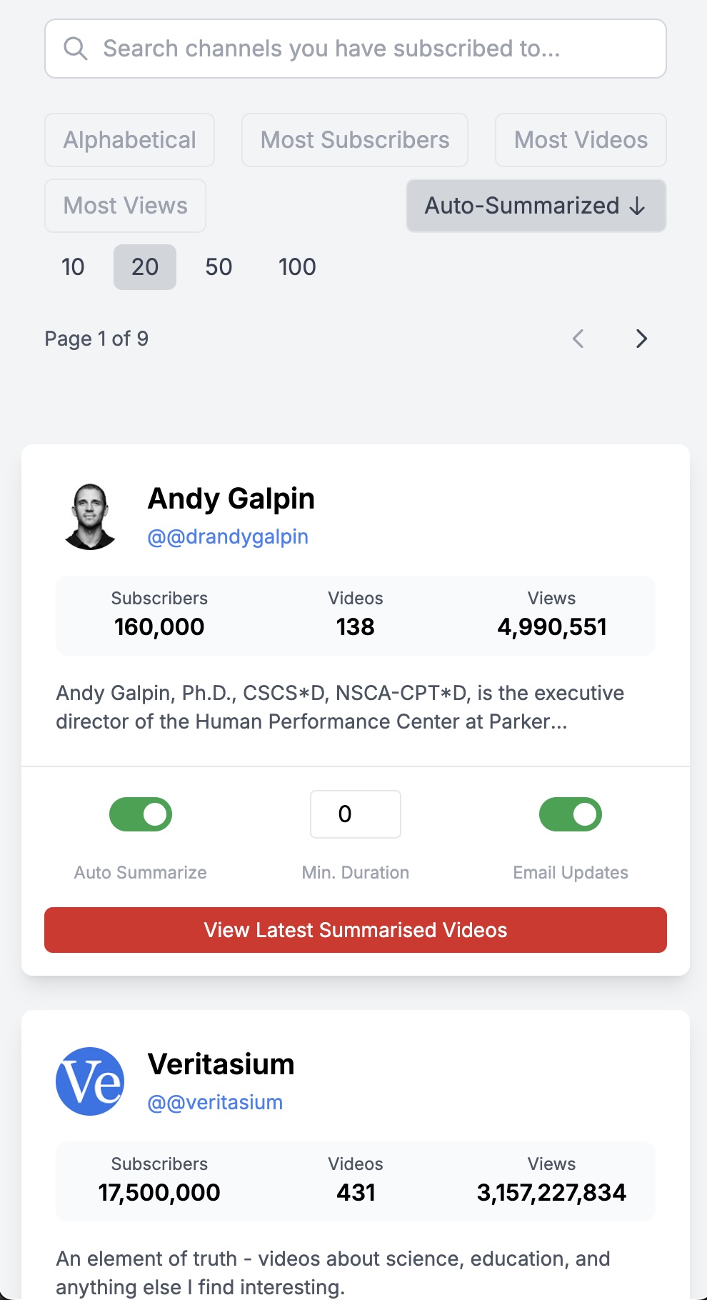 CoreTube Email Summaries: Get AI insights from your favorite channels